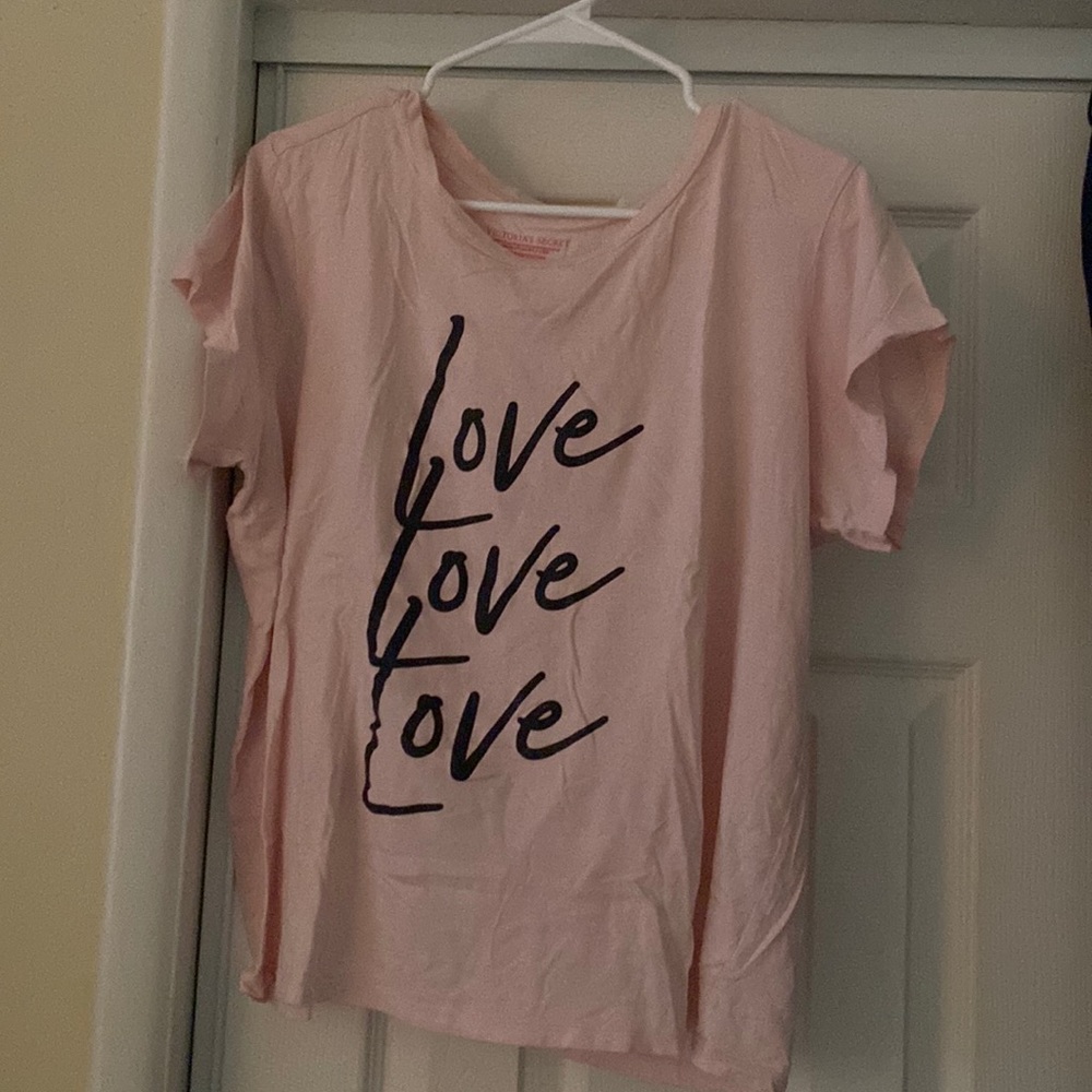 Victoria’s Secret pink pajama shirt